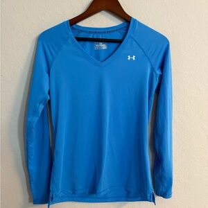 Under Armour Sky Blue HeatGear Performance Top